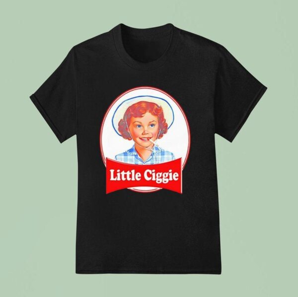 Little Ciggie Smoking Debbie Parody T Shirt