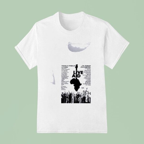 Live Aid Sat Th July Roster T Shirt