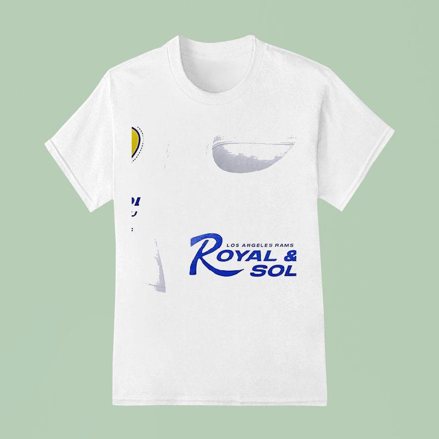 Los Angeles Rams Royal And Sol Booster Club T Shirt