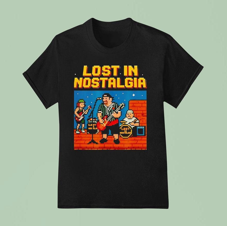 Lost In Nostalgia Bit Band Logo T Shirt