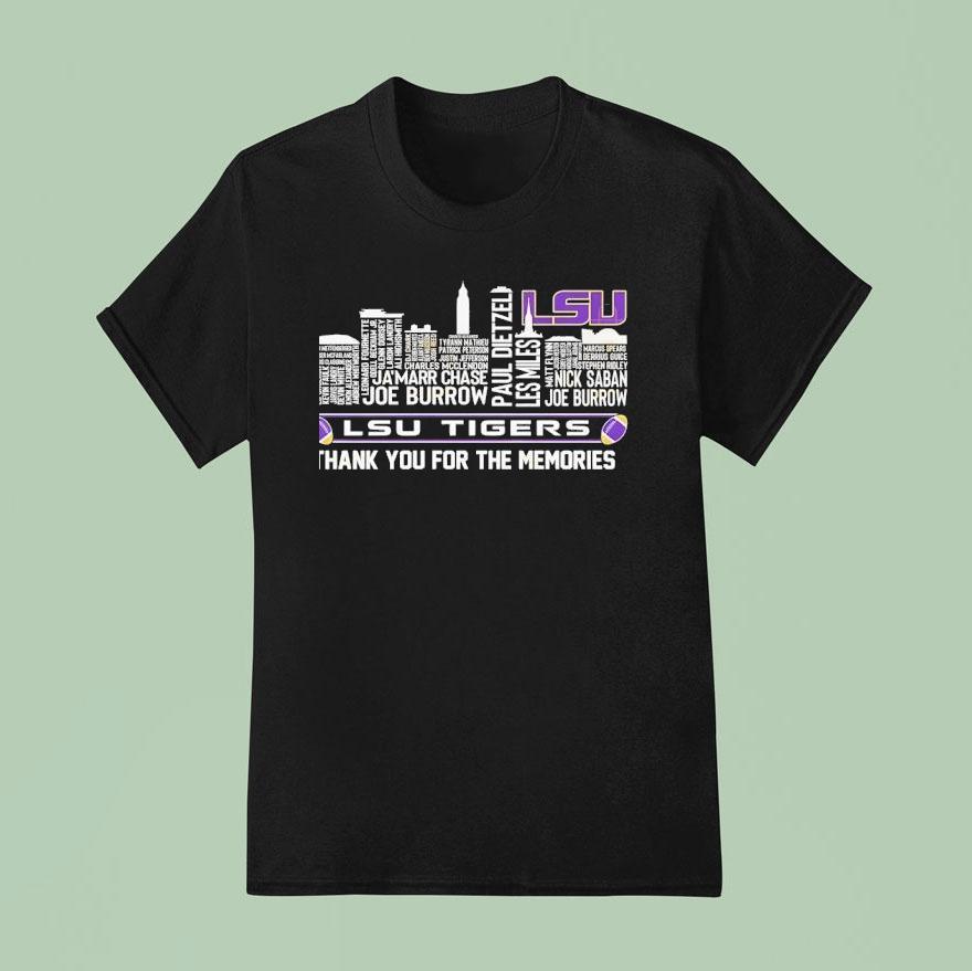 Lsu Tigers Thank You For The Memories T Shirt