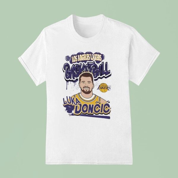Luka Doncic Los Angeles Lakers Basketball Cartoon T Shirt