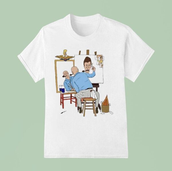 Lukas Draws Mike Judge Painting Beavis And Butt Head T Shirt