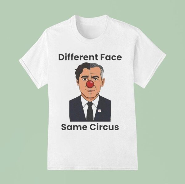 Mark Carney Different Face Same Circus Clown T Shirt