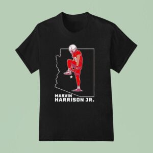 Marvin Harrison Jr Arizona Cardinals Football Cartoon T Shirt