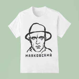 Mayakovsky Portrait Draw T Shirt