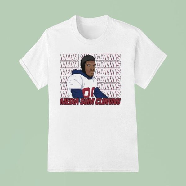 Media Sum Clowns New York Giants Football T Shirt