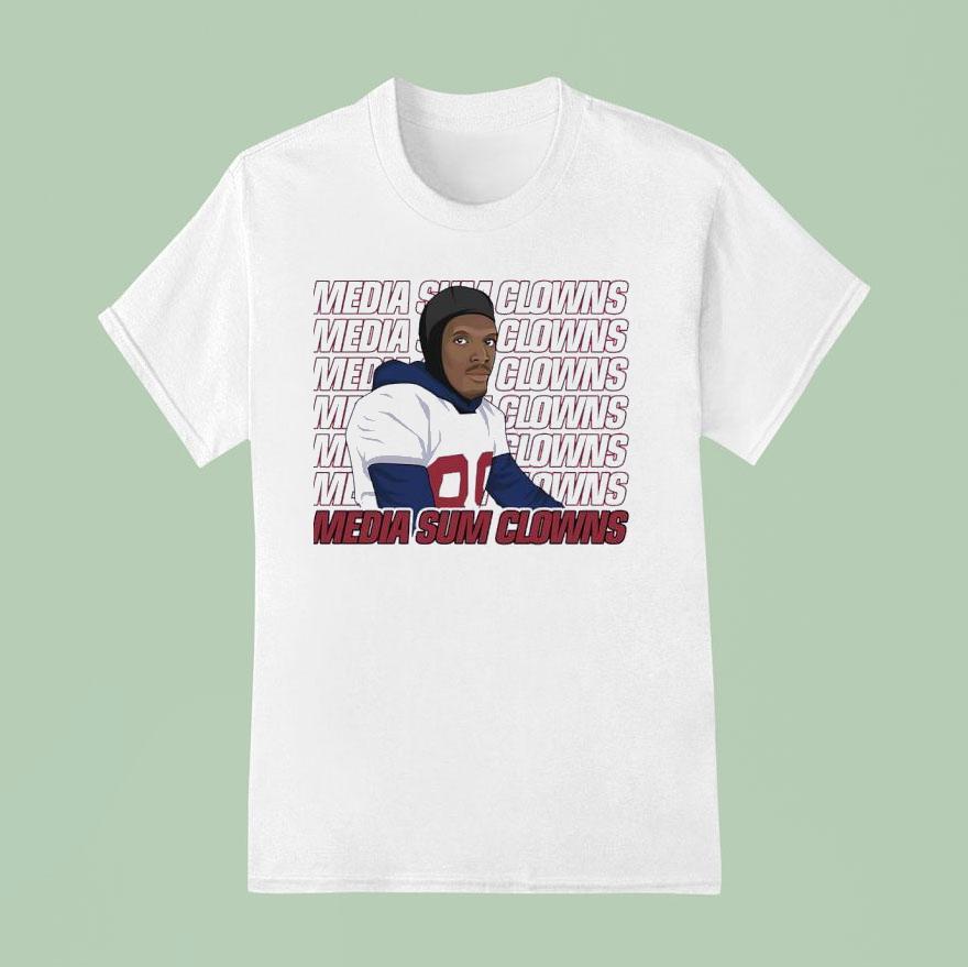 Media Sum Clowns New York Giants Football T Shirt