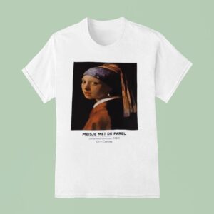 Meisje Met De Parel Johannes Vermeer Oil In Canvas T Shirt