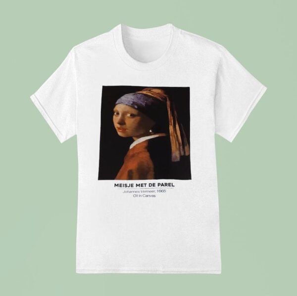 Meisje Met De Parel Johannes Vermeer Oil In Canvas T Shirt