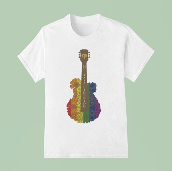 Melissa Etheridge Pride Flower Guitar T Shirt