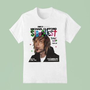 Michael Clifford Sidequest At N Fairfax Ave In Los Angeles Ca On July Featuring Pop Up Thrif T Shirt