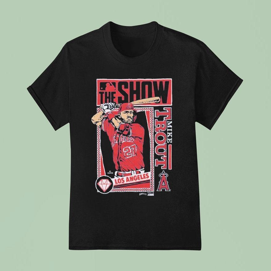 Mike Trout Mlb The Show Los Angeles Angels T Shirt