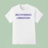 Milly Alcock Wearing Recovering Christian T Shirt