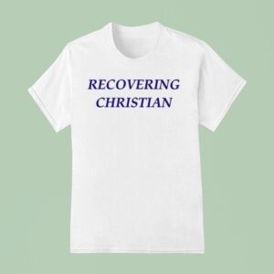 Milly Alcock Wearing Recovering Christian T Shirt
