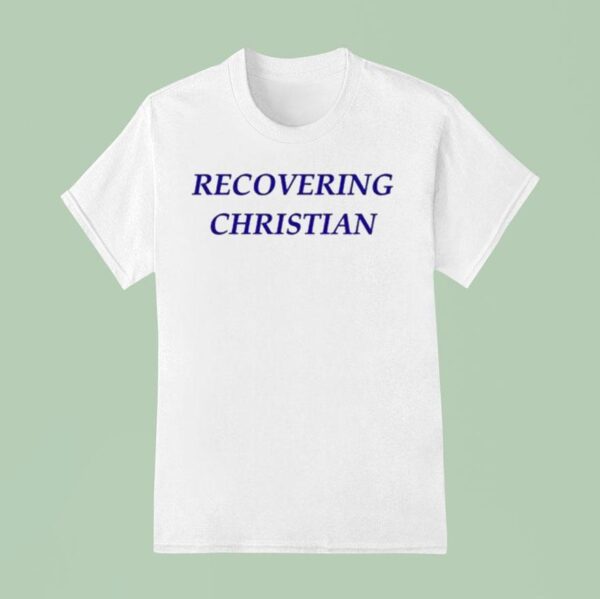 Milly Alcock Wearing Recovering Christian T Shirt