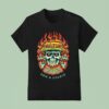 Milton Mango For A Coldie Burnin Skull T Shirt
