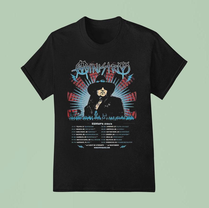 Ministry Summer Europe Tour Dates List Start In Tolmin Si On July At Tolminator T Shirt