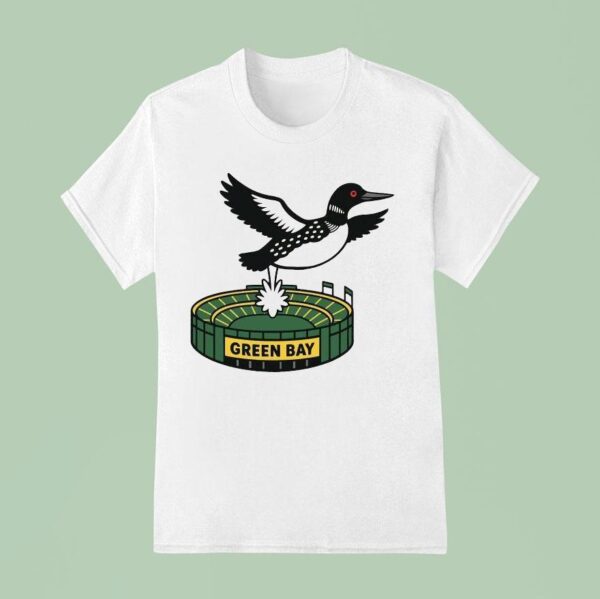 Minnesota Loon Pooping On Green Bay T Shirt