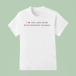 Molly Gordon Wearing I Love The Late Show With Stephen Colber T Shirt