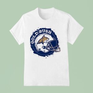 Montana State Bobcats Football Helmet Gold Rush T Shirt