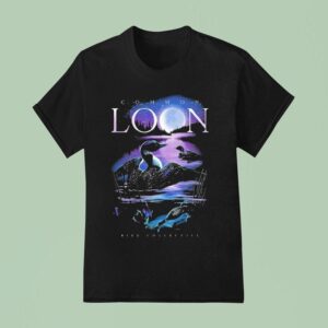 Moonlit Common Loon Bird Collective T Shirt