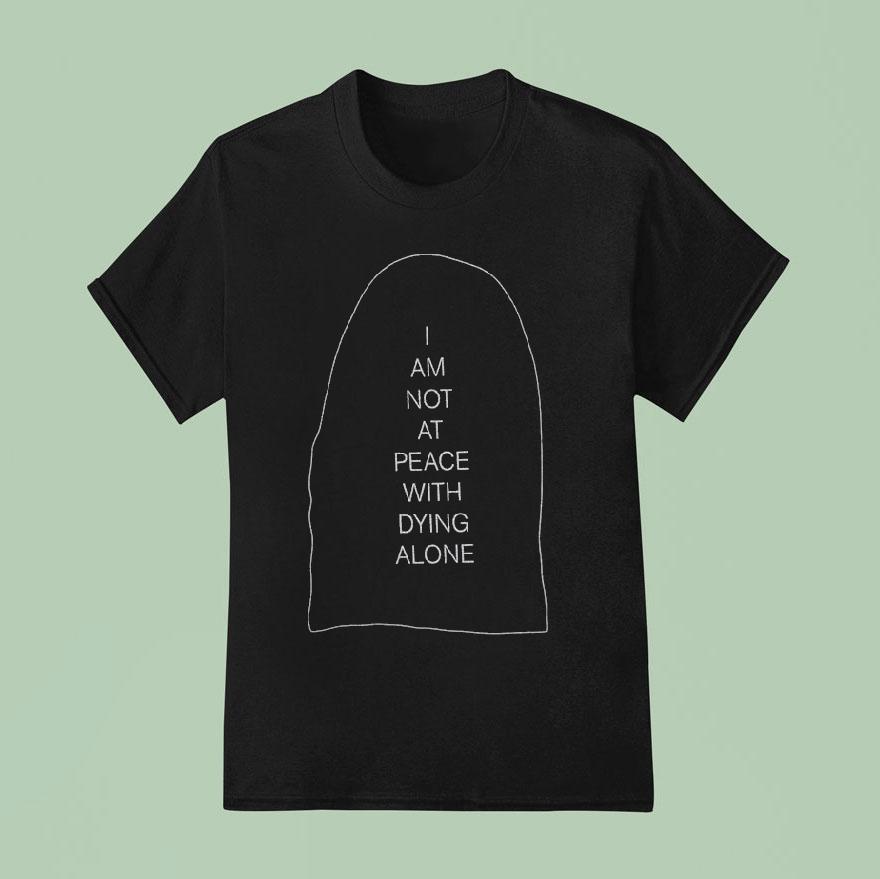 Moses Sumney I Am Not At Peace With Dying Alone Tombstone T Shirt
