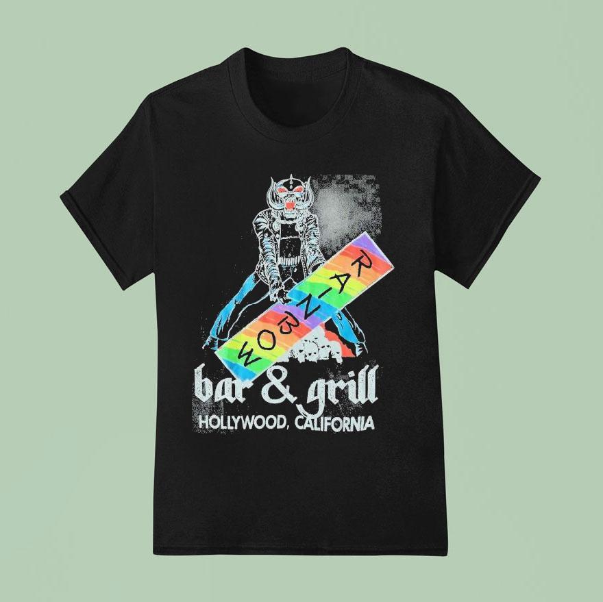 Motorhead Rainbow Bar Grill Bar And Grill Hollywood California T Shirt