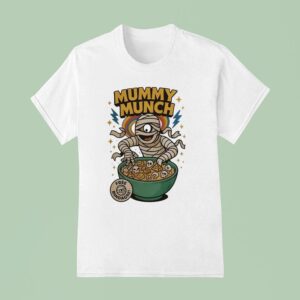 Mummy Munch Free Bandagge Halloween T Shirt