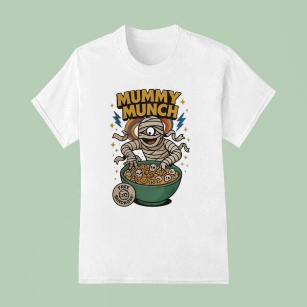 Mummy Munch Free Bandagge Halloween T Shirt