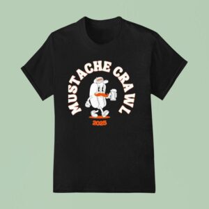 Mustache Crawl Hot Dog T Shirt