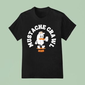 Mustache Crawl Hotdog T Shirt