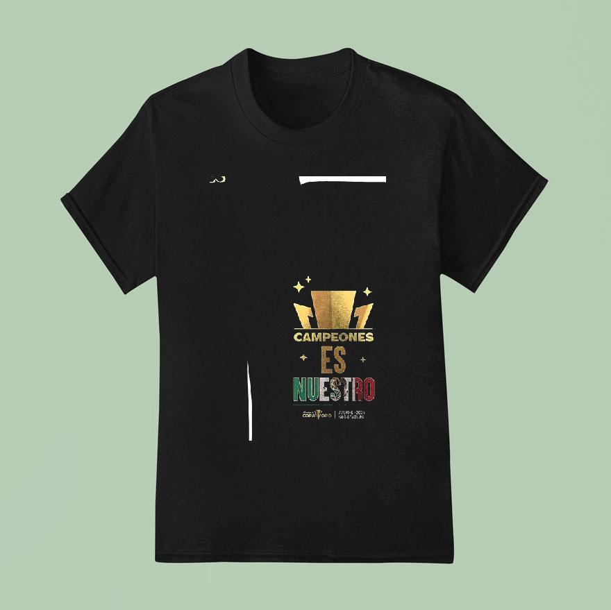 Mxico Campeones X Concacaf Gold Cup Es Nuestro Bicampeones T Shirt