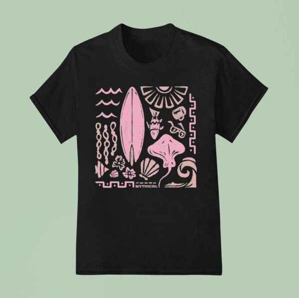 Mythical Marine Mosaic T Shirt