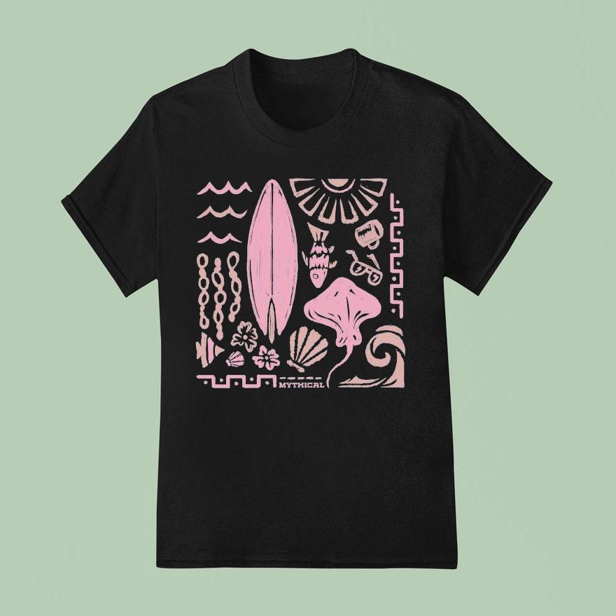 Mythical Marine Mosaic T Shirt