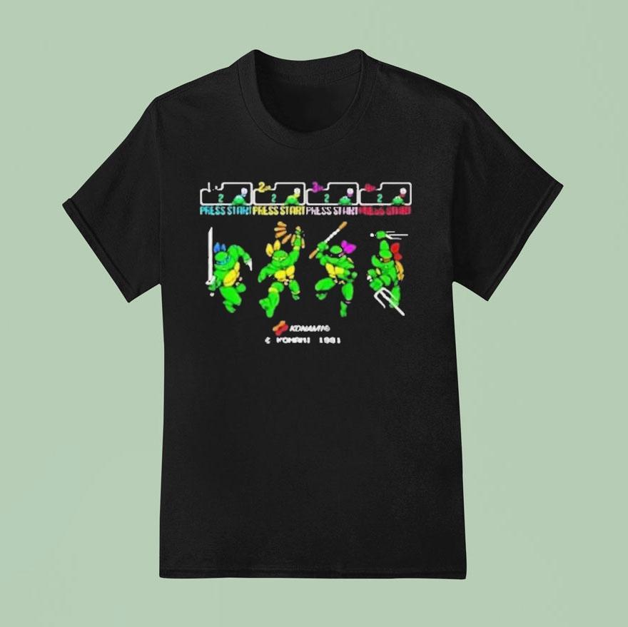 Nage Mutant Ninja Turtles Konami T Shirt