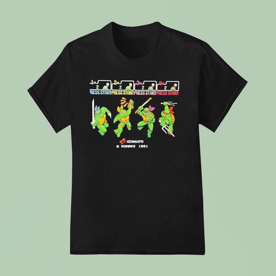 Nage Mutant Ninja Turtles Press Star T Shirt