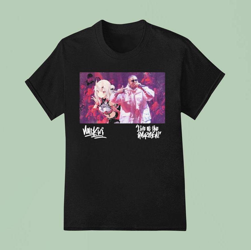 Nakiri Ayame X Nas Live At The Garden Waifu T Shirt