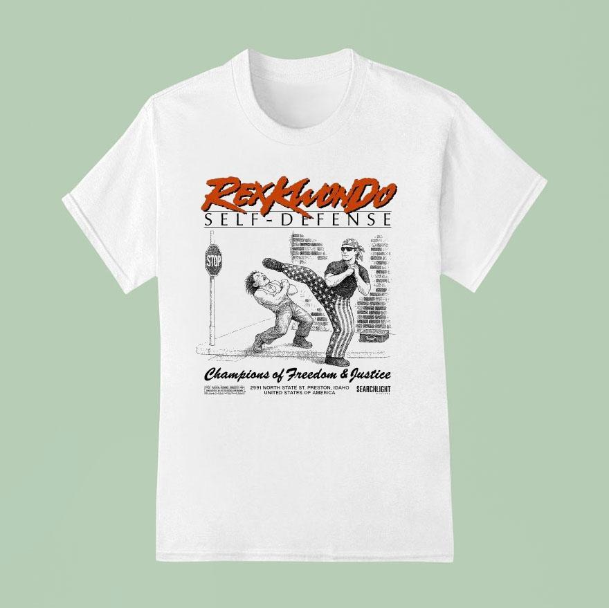 Napoleon Dynamite Self Defense Champions Of Freedom And Justice Rex Kwon Do Usa T Shirt