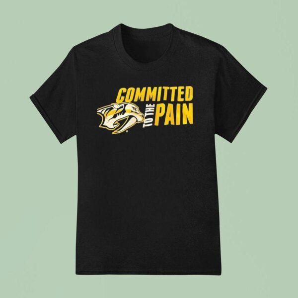 Nashville Predators Committed To The Pain Logo T Shirt