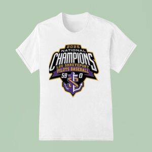 National Champions Lsu Shreveport Pilots Baseball T Shirt