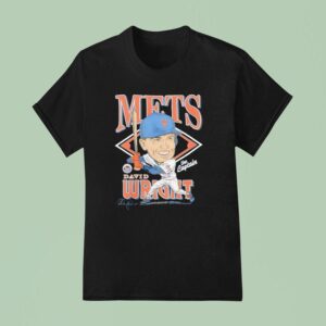 New York Baseball Mets David Wright Homage Royal Homage Caricature Signature T Shirt