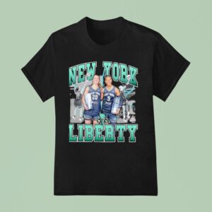 New York Liberty Sabrina Ionescu And Natasha Cloud Lightning T Shirt