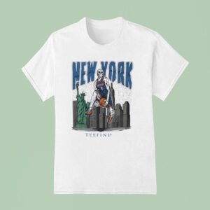New York Skeleton Basketball Find T Shirt