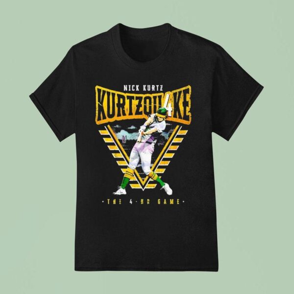 Nick Kurtz Baseball Four Home Run Game Sacramento Grunge T Shirt