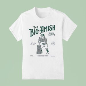 Nick Kurtz The Big Amish Hand Churned Butter Oakland Athletics Baseball Signature T Shirt