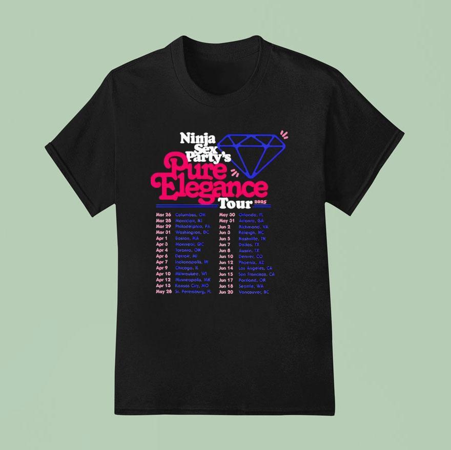Ninja Sex Party S Pure Elegance Tour T Shirt