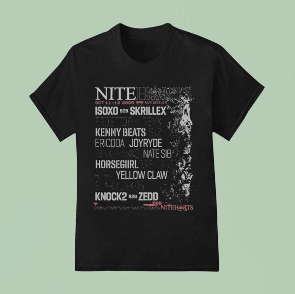 Niteharts Festival Full Live Up On Oct In San Diego Ca At Snapdragon Stadium T Shirt