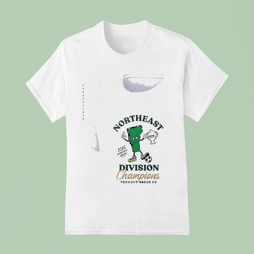 Northeast Division Champion Undefeated Season Vermont Green Fc T Shirt