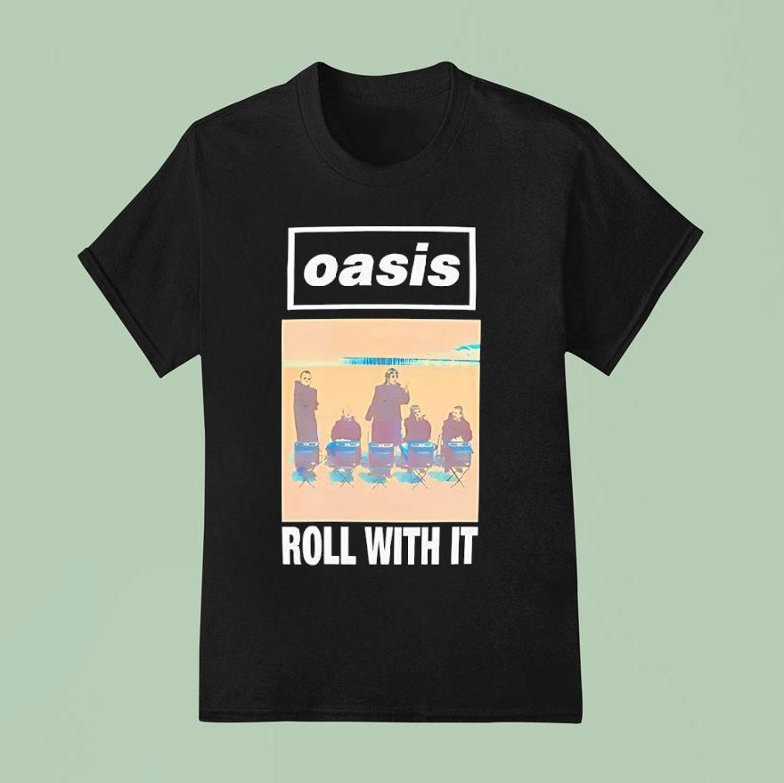 Oasis Live Roll With It T Shirt